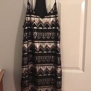 Karlee sequin halter dress